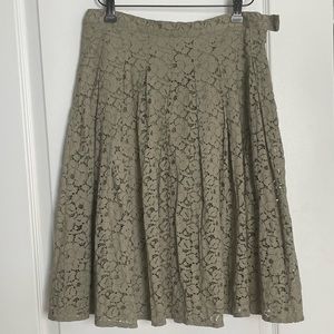 H&M Green Lace Skirt